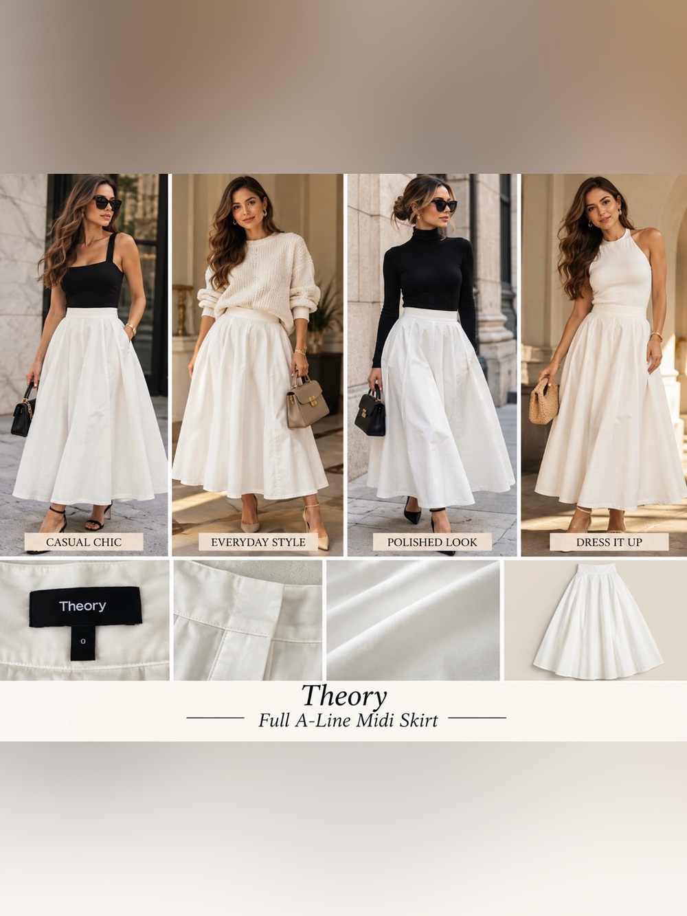 Theory A-Line Skirt